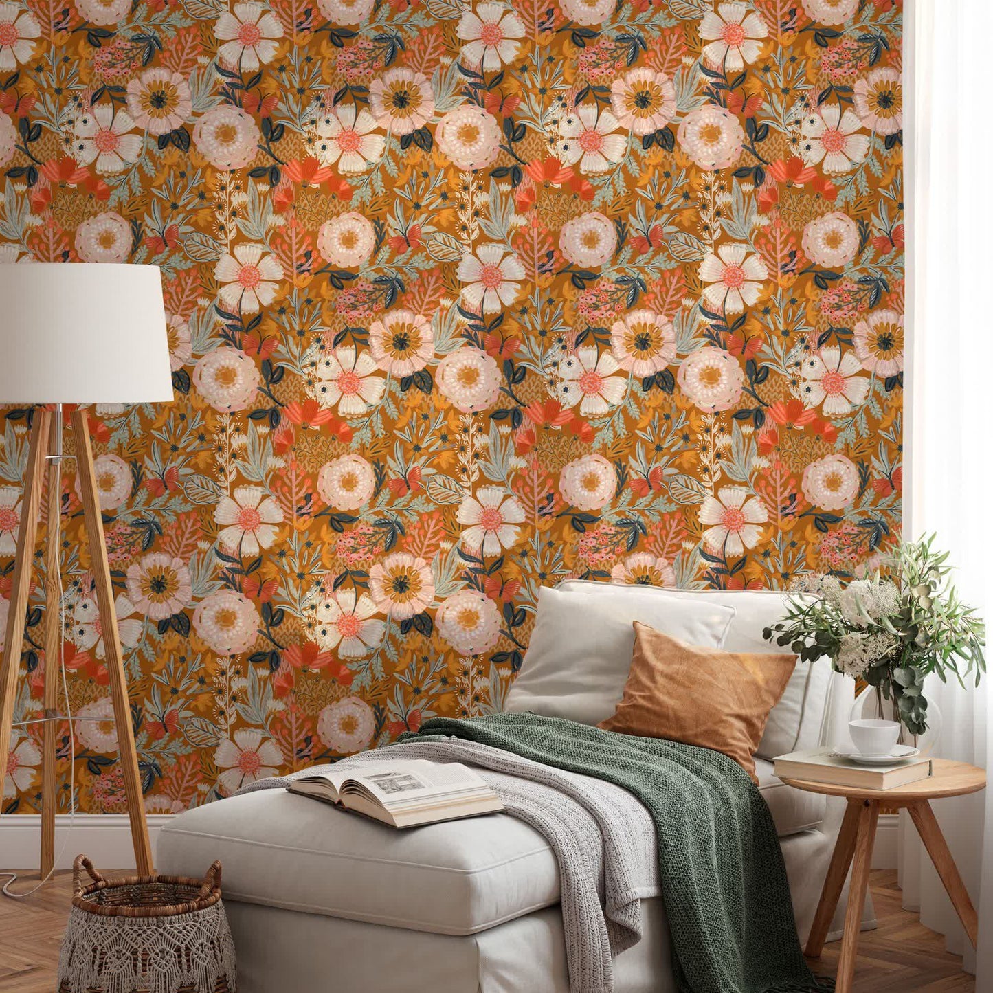 Elegant Floral DIY Peel and Stick Decorative Wallpaper - image 8