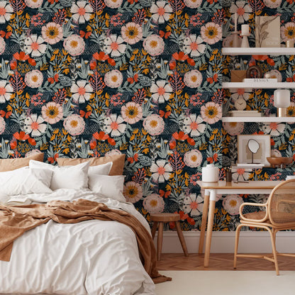Elegant Floral DIY Peel and Stick Decorative Wallpaper - image 0