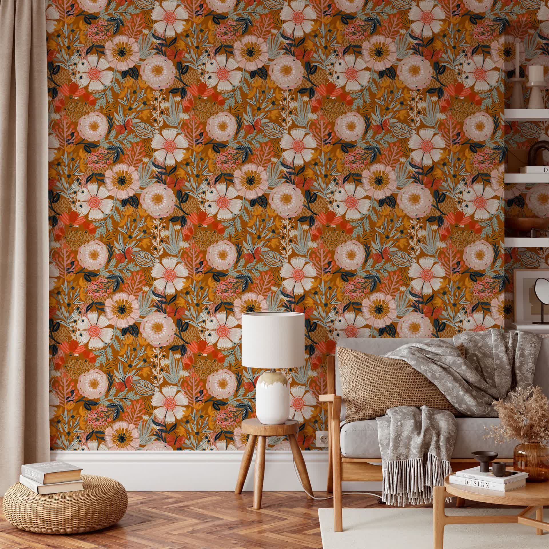 Elegant Floral DIY Peel and Stick Decorative Wallpaper - image 9
