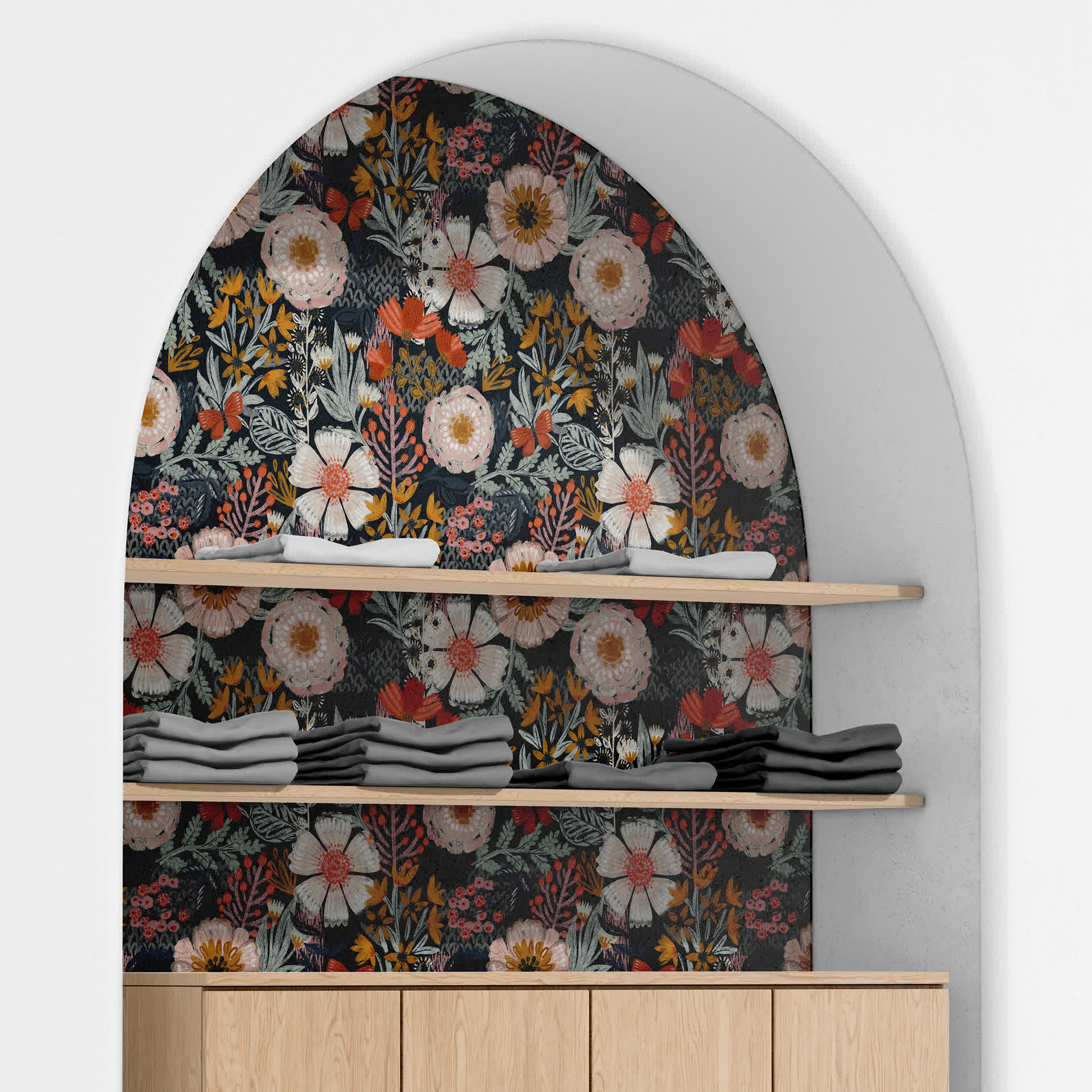 Elegant Floral DIY Peel and Stick Decorative Wallpaper - image 4