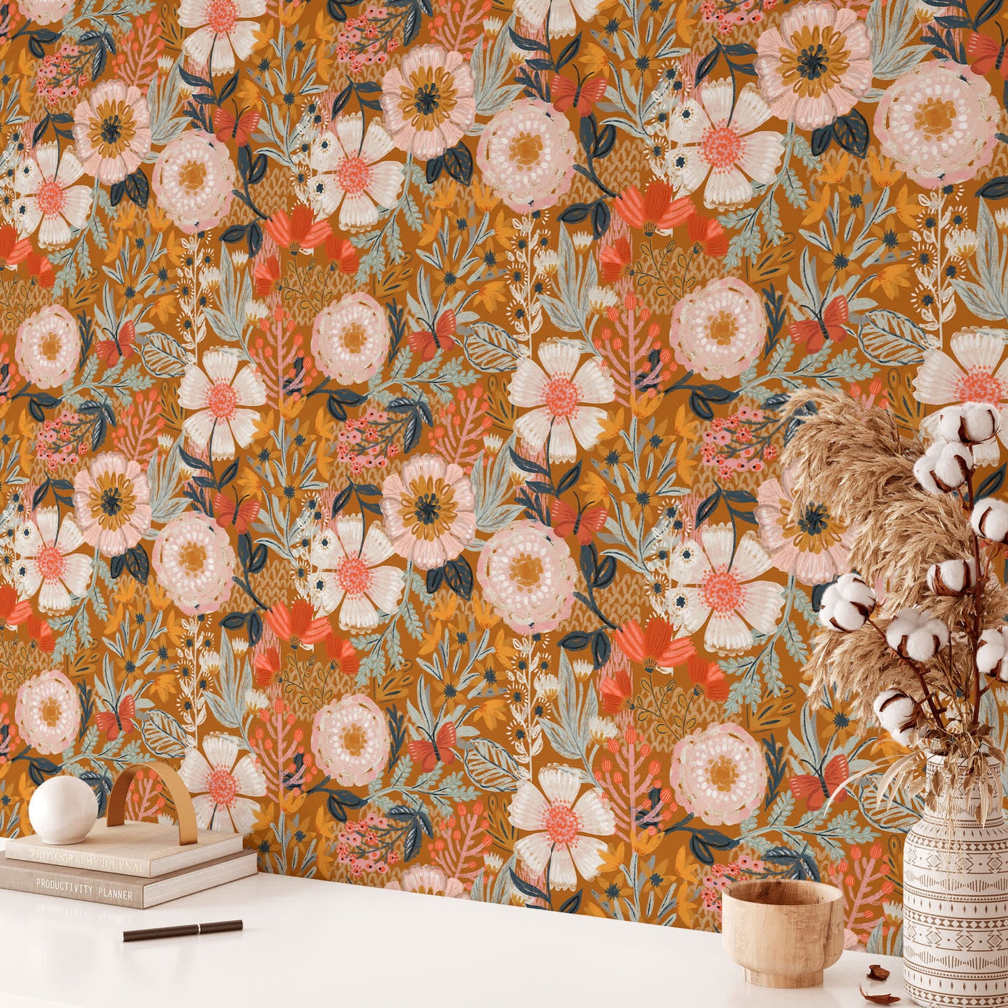 Elegant Floral DIY Peel and Stick Decorative Wallpaper - image 11