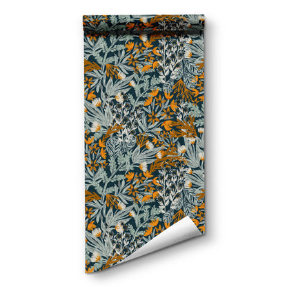 Rural Style Removable Peel and Stick Decorative Wallpaper - Dark Blue - 2Rolls - 18" x 118" - image 6