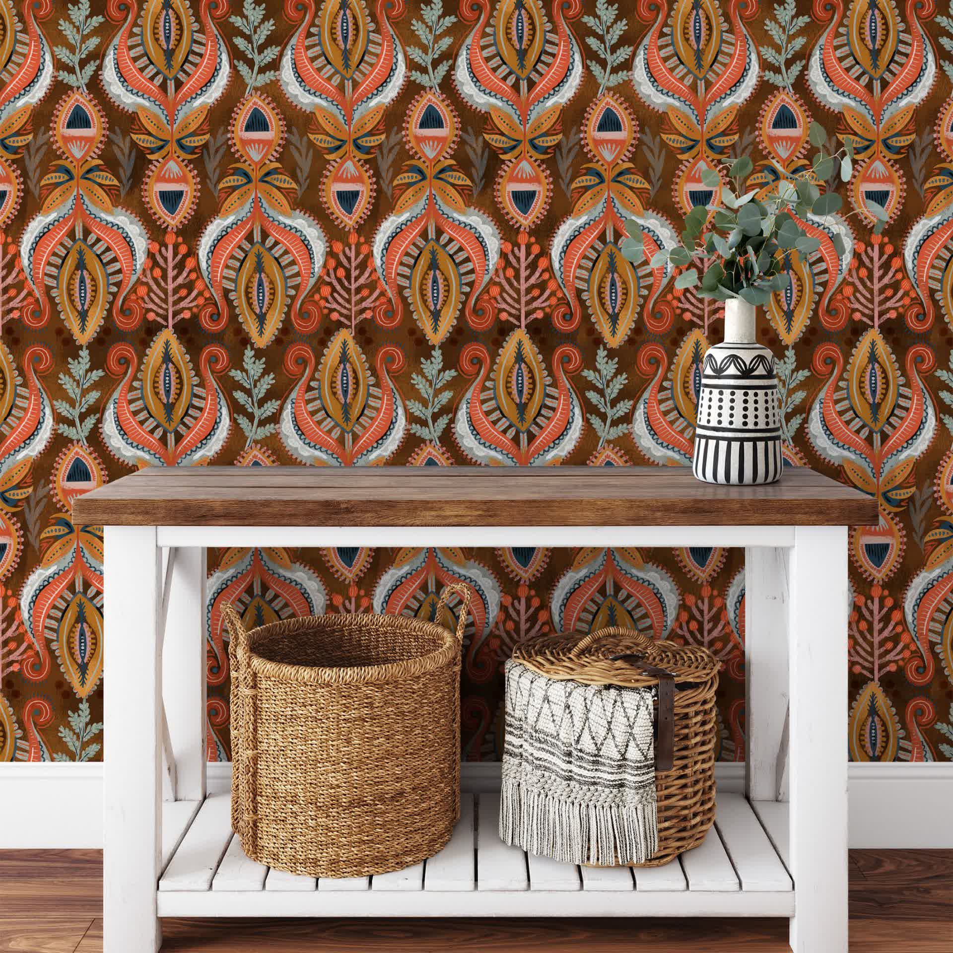 Removable Extoic Peel and Stick Decorative Wallpaper - image 3