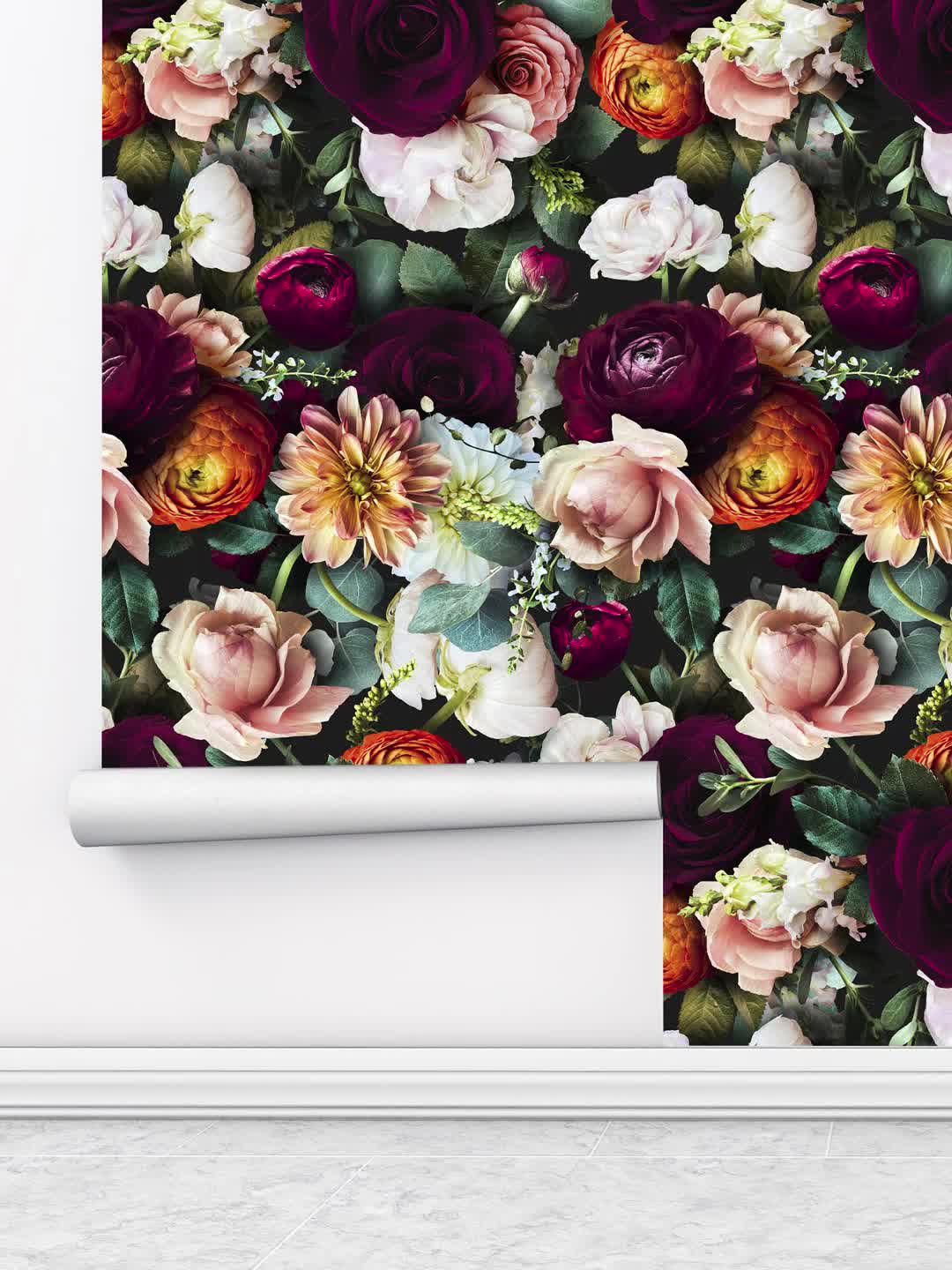 Removable DIY Blooming Flower Decorative Wallpaper - image 6