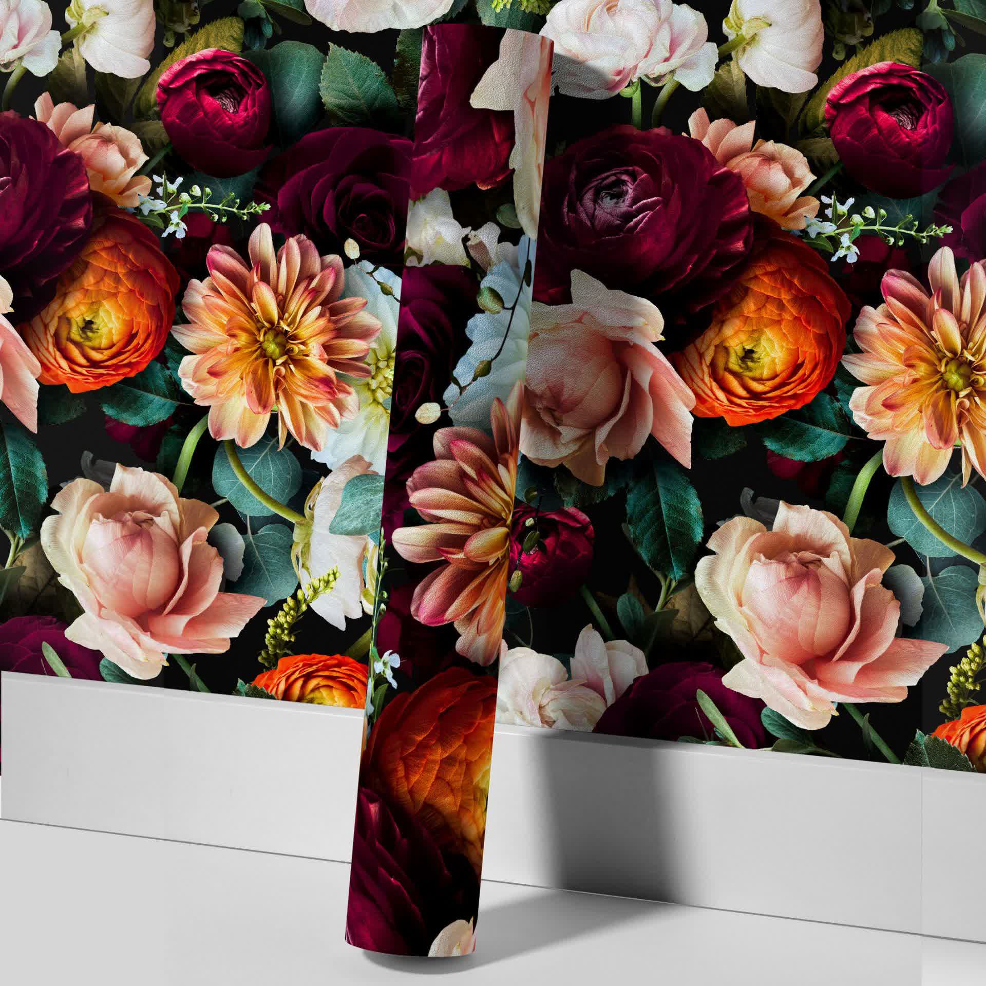 Removable DIY Blooming Flower Decorative Wallpaper - image 7