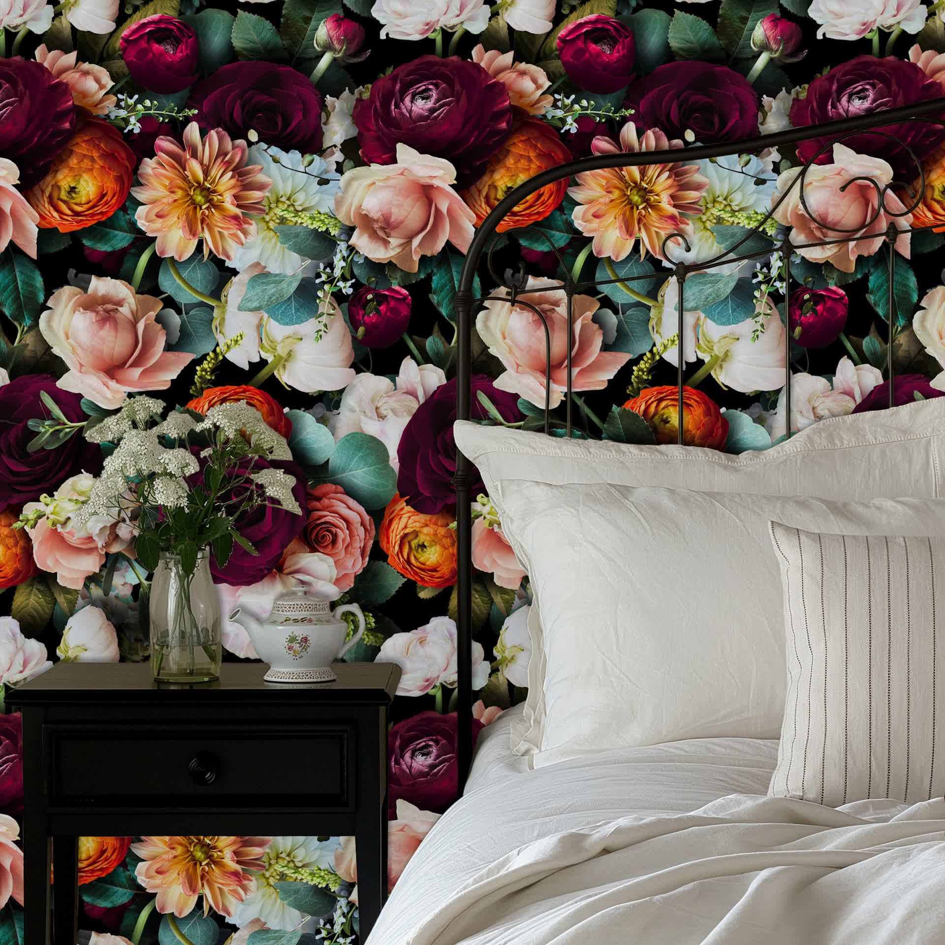 Removable DIY Blooming Flower Decorative Wallpaper - image 0
