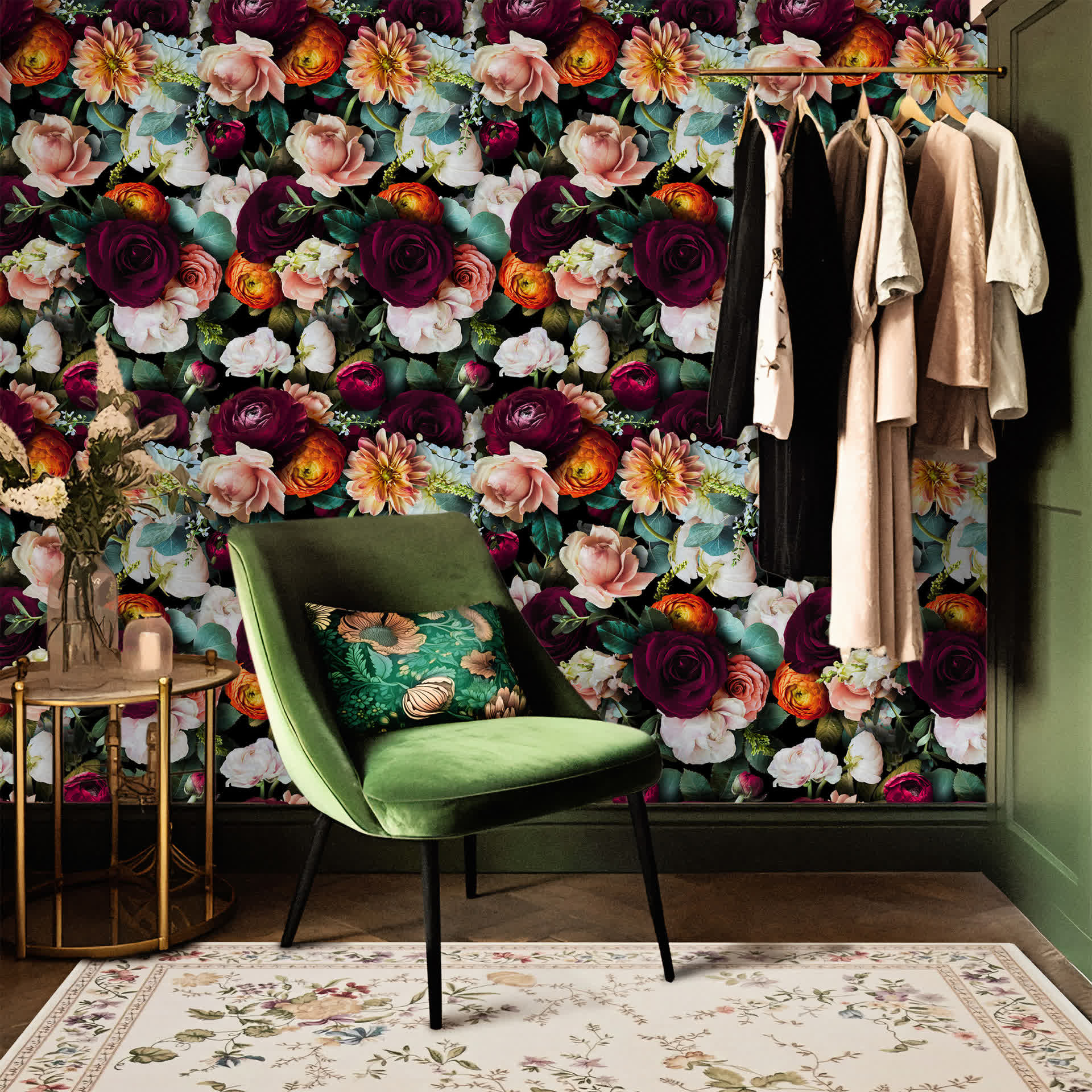 Removable DIY Blooming Flower Decorative Wallpaper - image 4