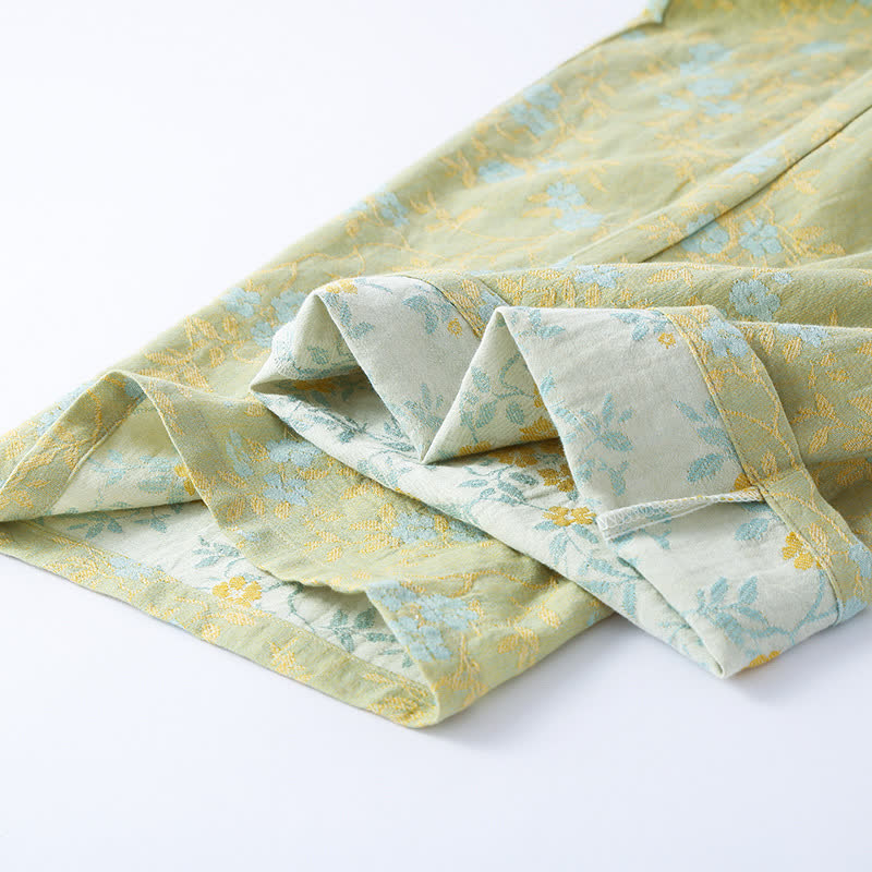 Vintage Cotton Gauze Loose Tie Loungewear Set - image 10