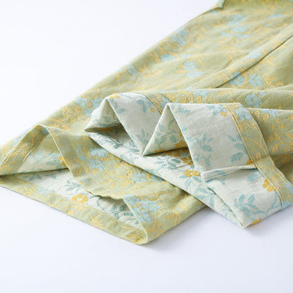 Vintage Cotton Gauze Loose Tie Loungewear Set - image 10