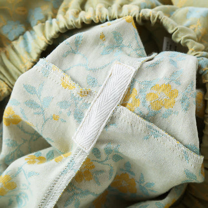 Vintage Cotton Gauze Loose Tie Loungewear Set - image 12