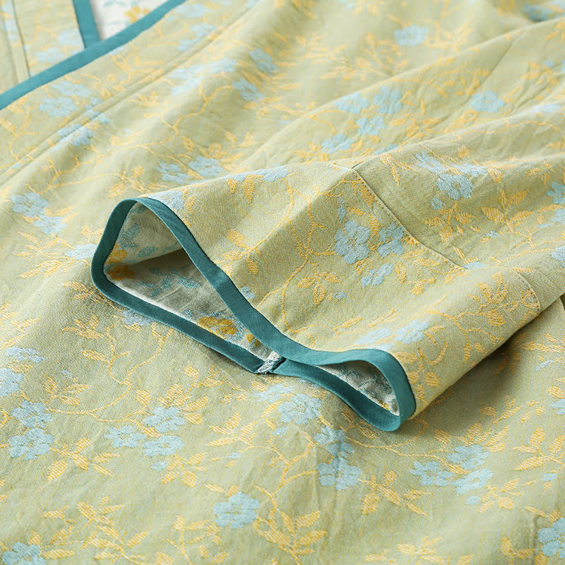 Vintage Cotton Gauze Loose Tie Loungewear Set - image 7
