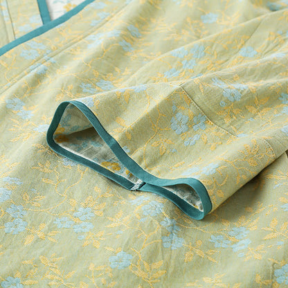 Vintage Cotton Gauze Loose Tie Loungewear Set - image 7