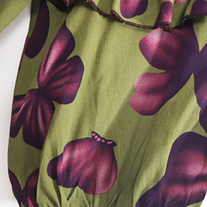 Plus Size Round Neck Butterfly Print Nightgown - image 7