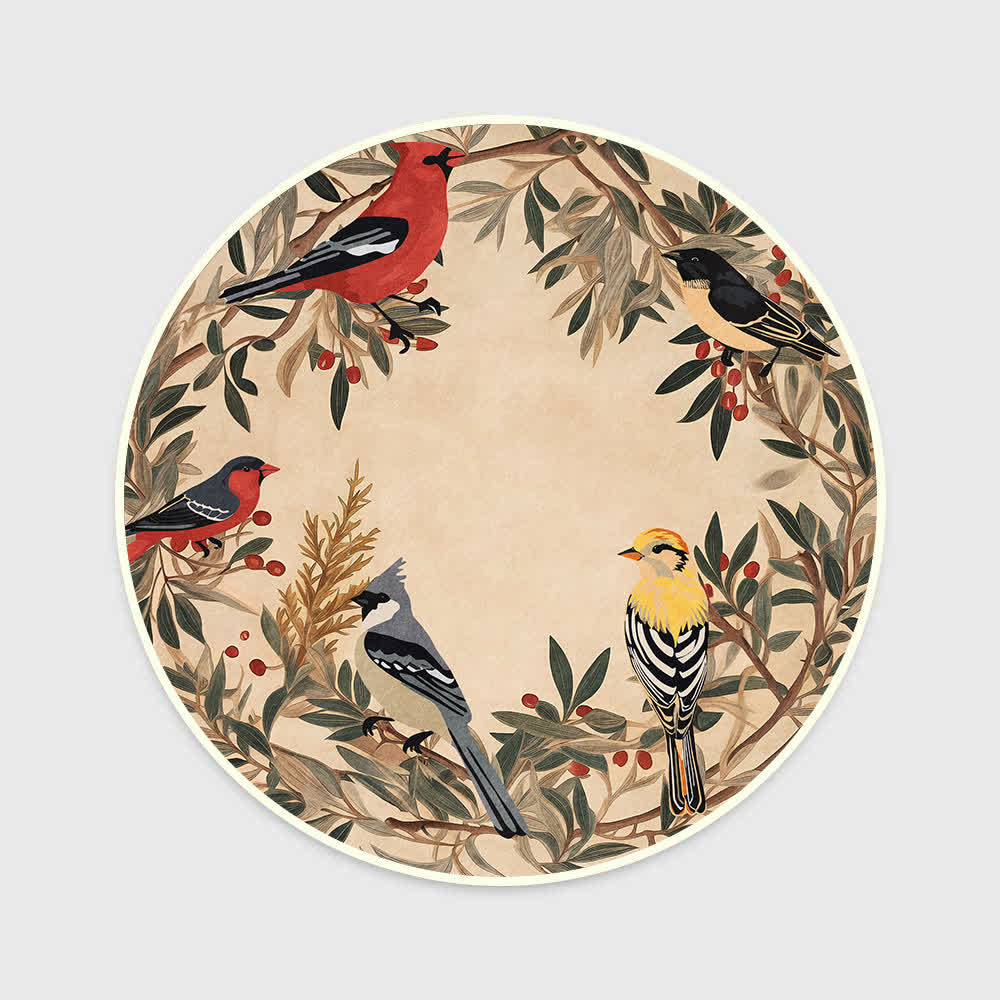 Round-shaped Rural Anti-slip Indoor Outdoor Rug  - 63" x 63" - image 4