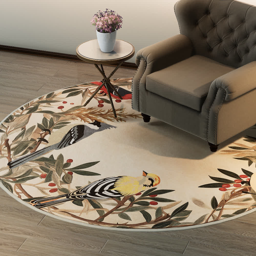 Round-shaped Rural Anti-slip Indoor Outdoor Rug  - image 2