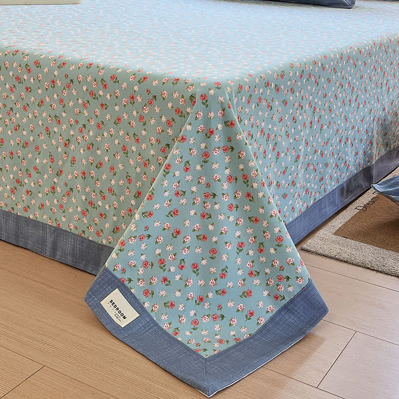 Pastoral Style Floral Print Cotton Coverlet - image 3