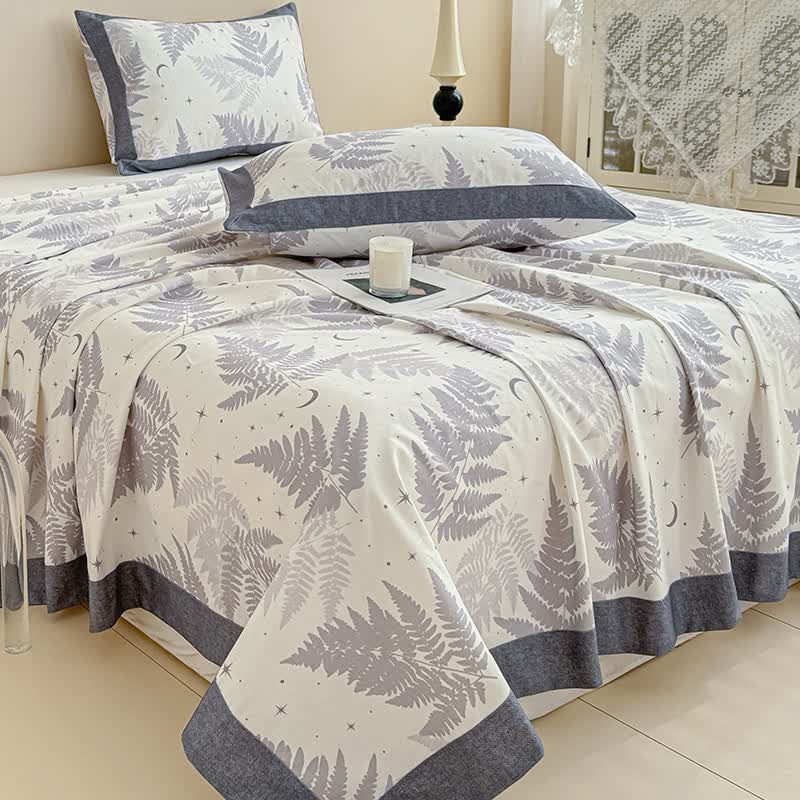 Rustic Spruce Print Cotton Coverlet - image 2