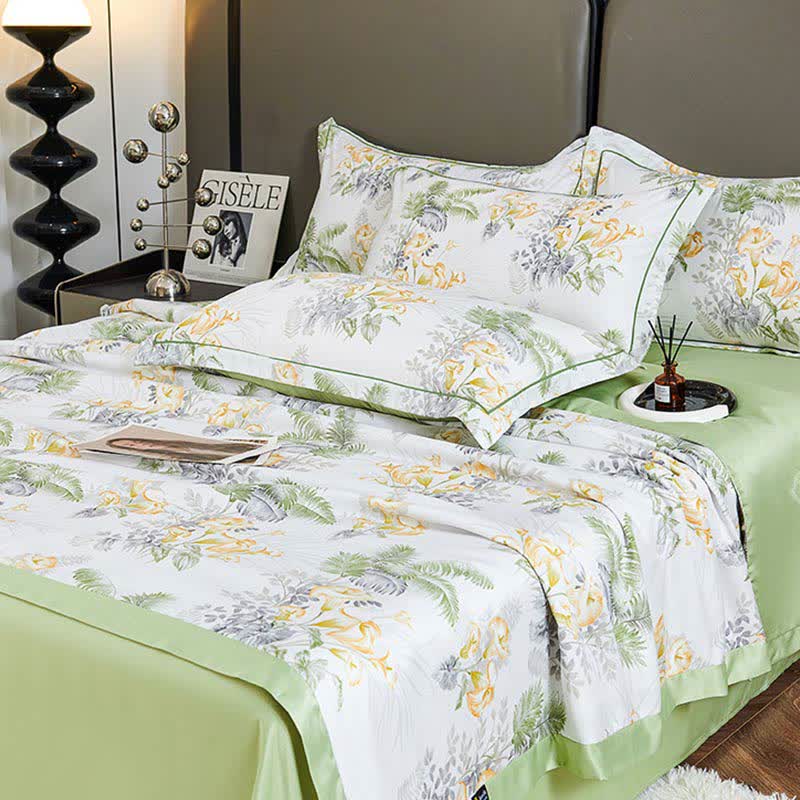 Pastoral Floral Soft Summer Quilt Bedding - image 1