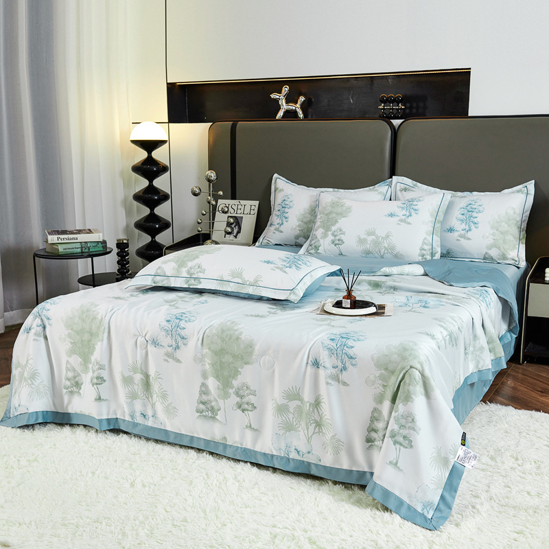 Rustic Tree Print Summer Quilt Bedding - image 1