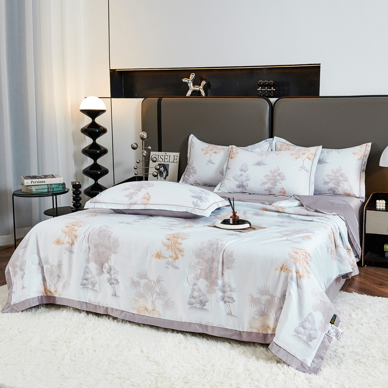 Rustic Tree Print Summer Quilt Bedding - image 3