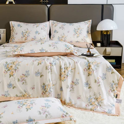 Country Style Floral Soft Summer Quilt Bedding - image 1