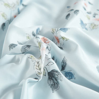 Rustic Blue Floral Soft Summer Quilt Bedding - image 6