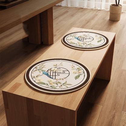 Breathable Anti-slip Rural Sofa Chair Pad - B-Round-shape - 2PCS - 19" x 19" - image 3