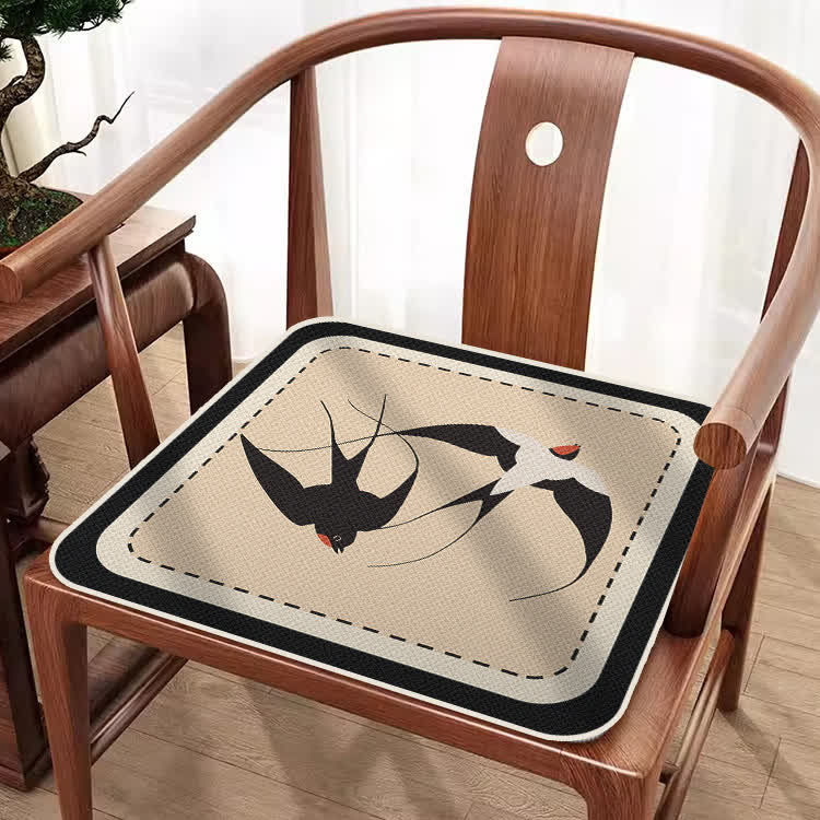 Rural Breathable Cooling Sofa Chair Pad - C-Square-shape - 2PCS - 19" x 19" - image 5