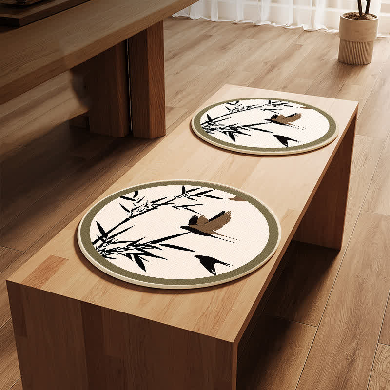 Rural Breathable Cooling Sofa Chair Pad - D-Round-shape - 2PCS - 19" x 19" - image 6