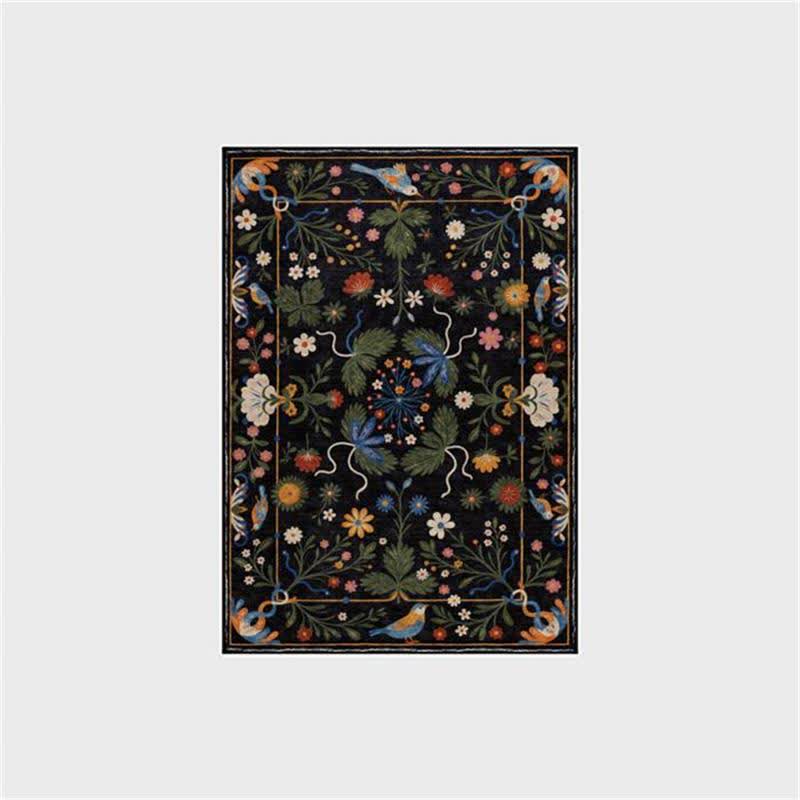 Vintage Garden Washable Durable Anti-slip Area Rug  - 60" x 96" - image 3