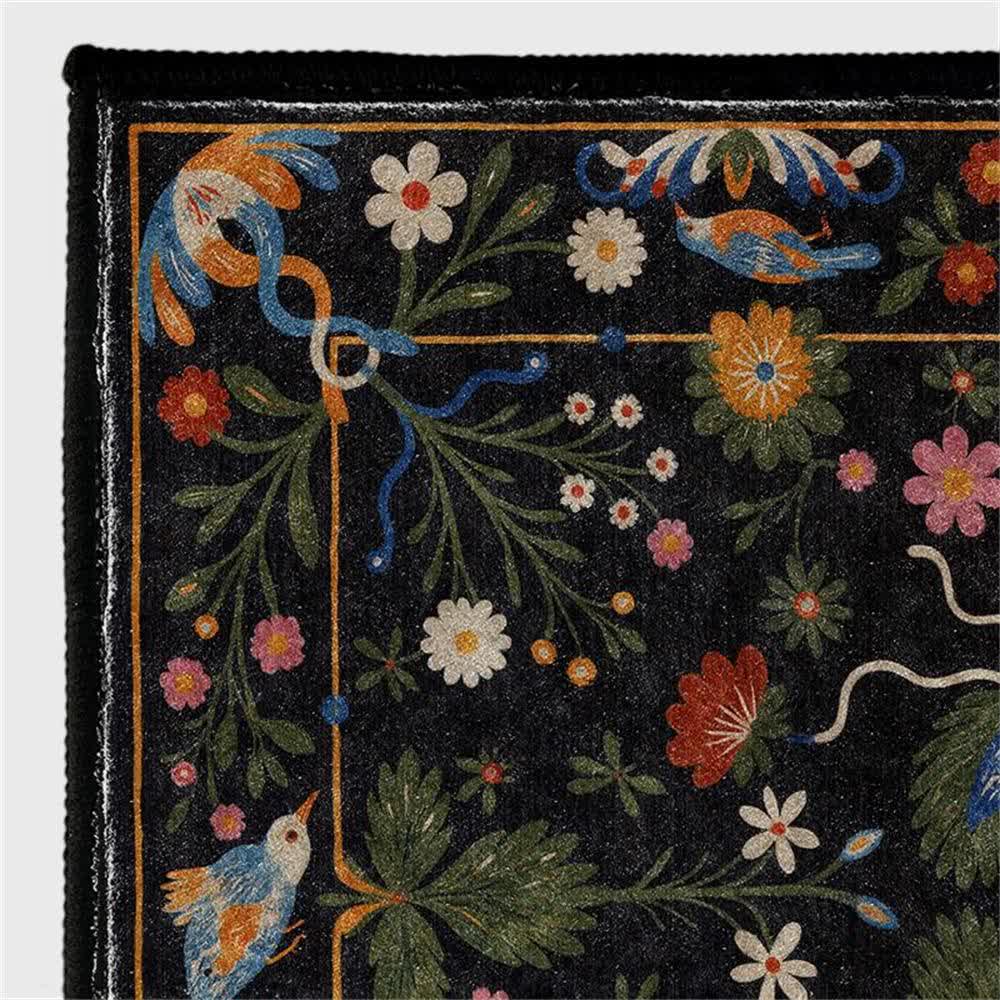 Vintage Garden Washable Durable Anti-slip Area Rug  - image 4