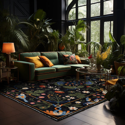 Vintage Garden Washable Durable Anti-slip Area Rug  - image 0