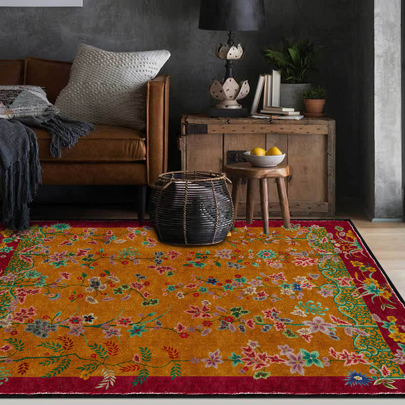 Retro Garden Foldable Anti-slip Area Rug  - 60" x 96" - image 0