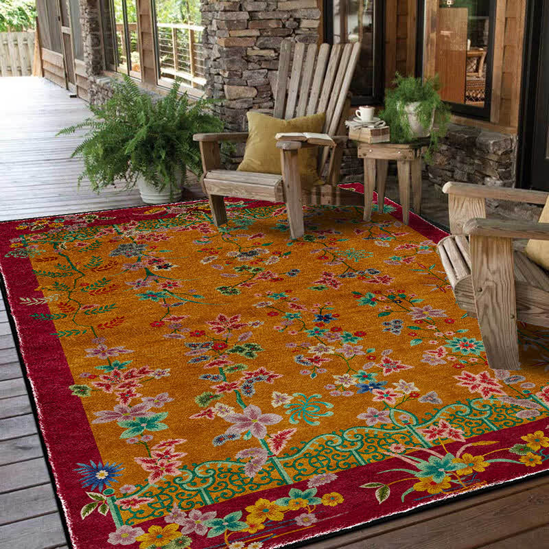 Retro Garden Foldable Anti-slip Area Rug  - image 3