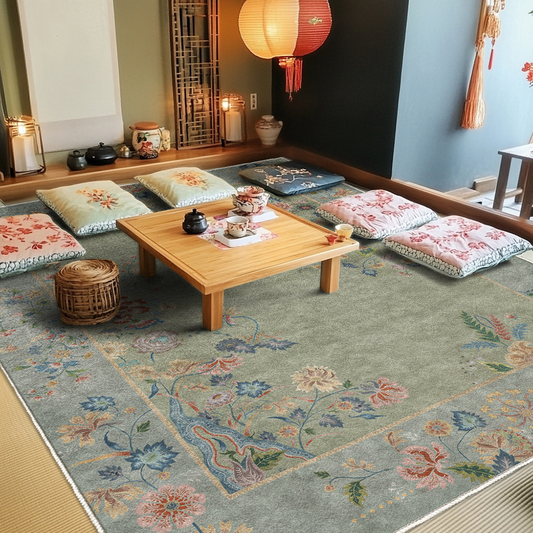 Foldable Refresh Floral Anti-slip Area Rug  - 60" x 96" - image 0