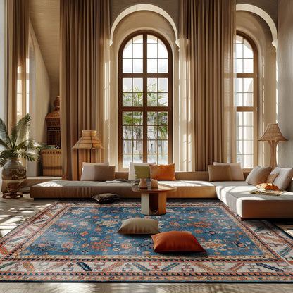 Persian Ethnic Anti-slip Indoor Outdoor Rug - image 1