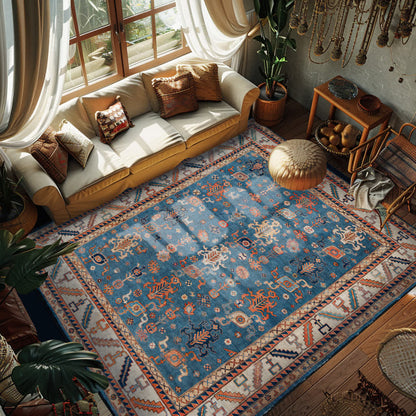 Persian Ethnic Anti-slip Indoor Outdoor Rug - image 0