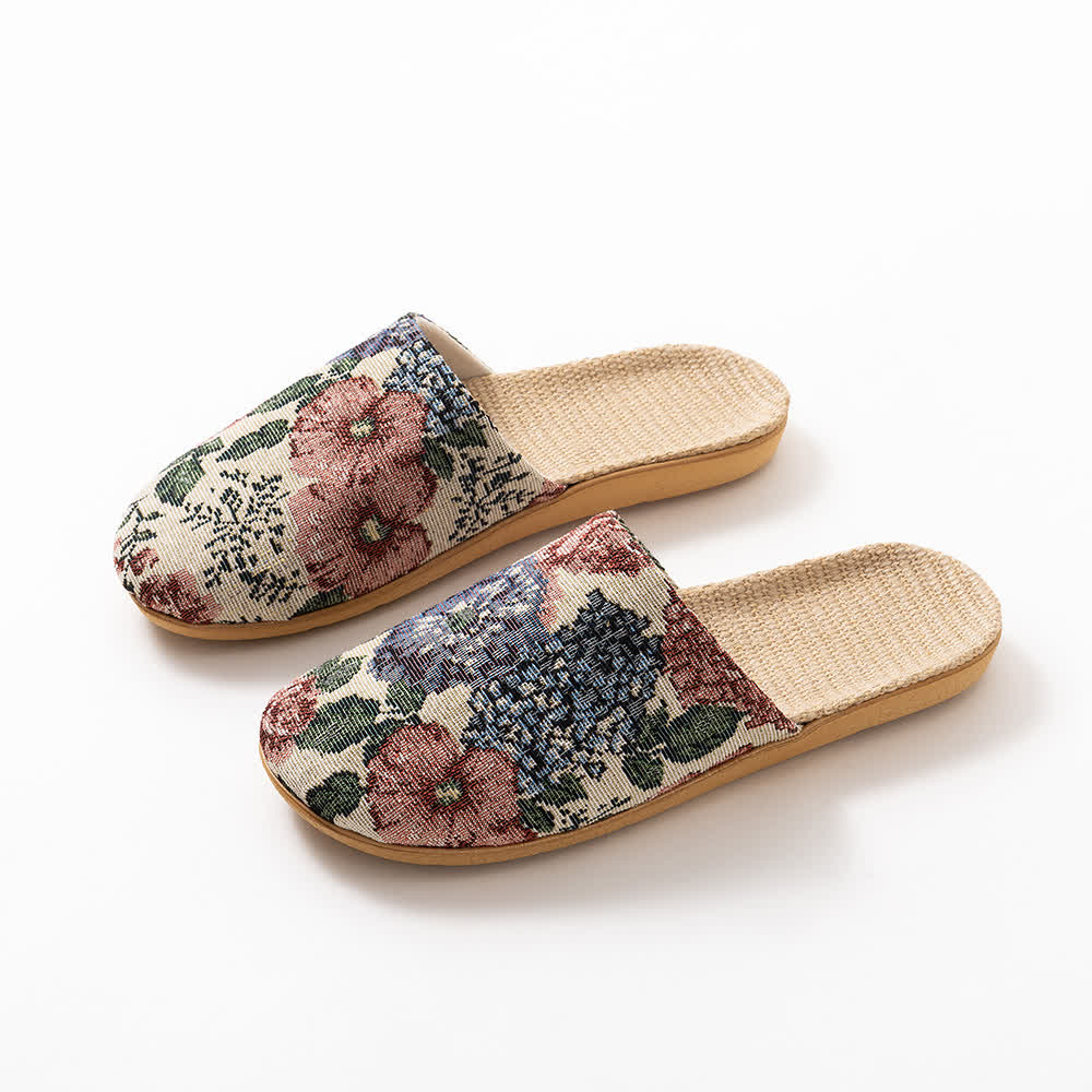 Floral Anti-slip Soft-soled House Slippers - image 14