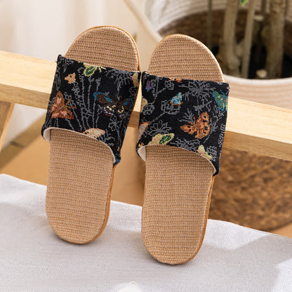 Floral Anti-slip Soft-soled House Slippers - A - Transparent Slide - L - image 4