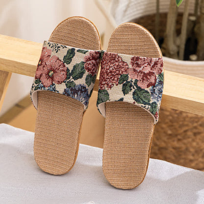 Floral Anti-slip Soft-soled House Slippers - C - Transparent Slide - L - image 15