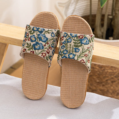 Floral Anti-slip Soft-soled House Slippers - B - Transparent Slide - L - image 10