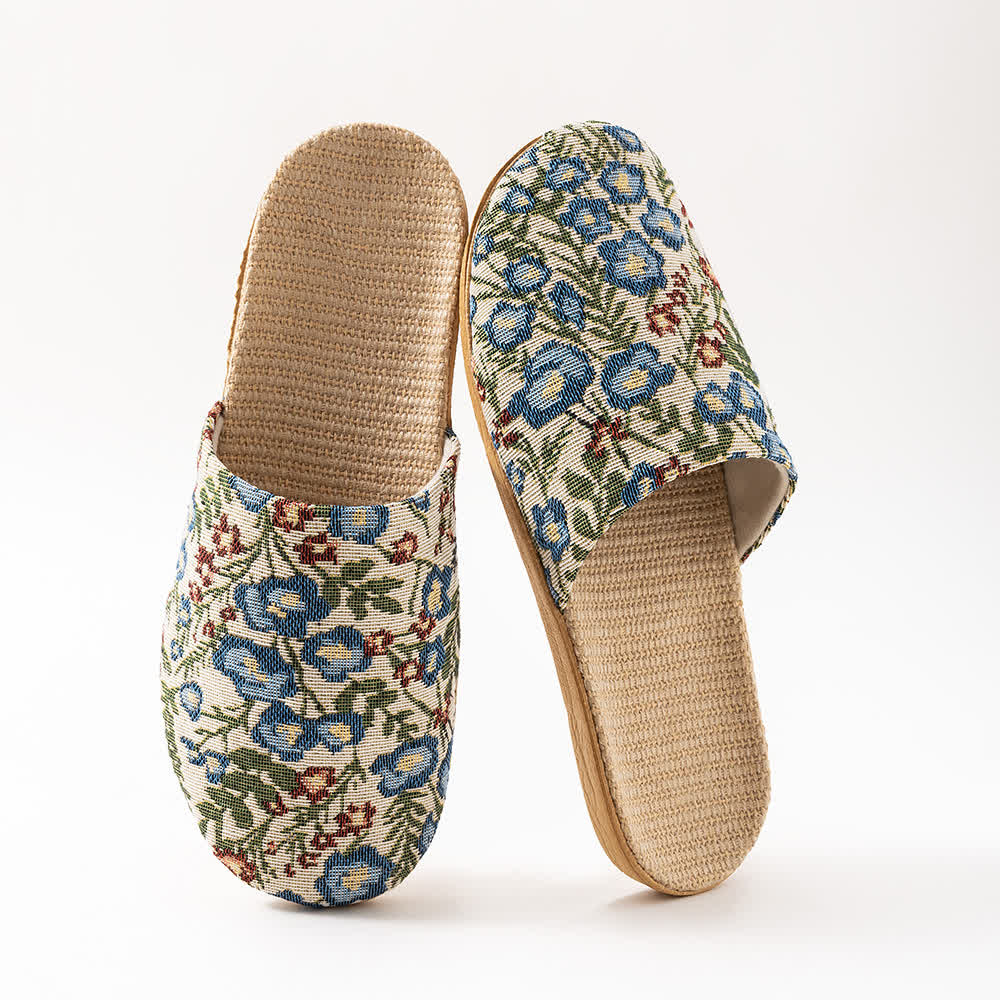 Floral Anti-slip Soft-soled House Slippers - image 7
