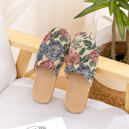Floral Anti-slip Soft-soled House Slippers - C - Closed-Toe Slide - L - image 11