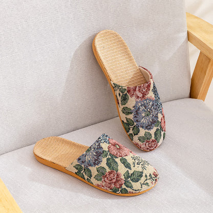 Floral Anti-slip Soft-soled House Slippers - image 13