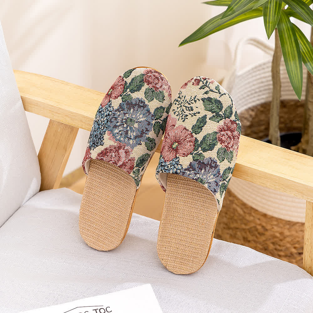 Floral Anti-slip Soft-soled House Slippers - image 12
