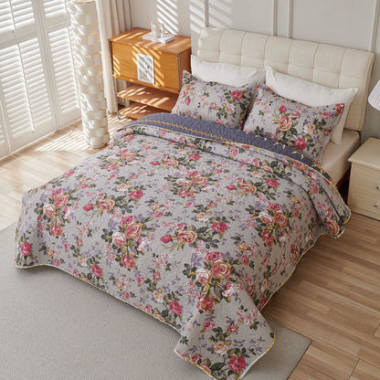 Retro Luxurious Peony Flower Coverlet - image 2