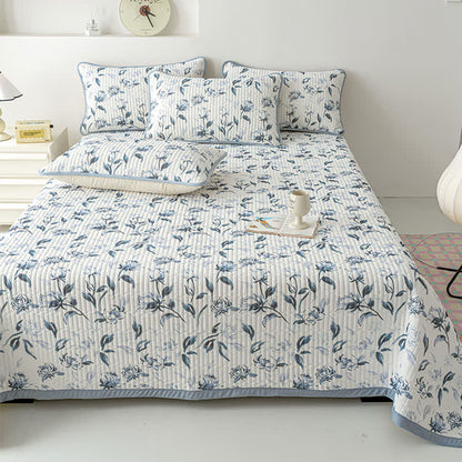 Rustic Flower Bush Print Coverlet - image 0