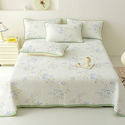 Rustic Elegant Leaf Print Coverlet - Coverlet with 2PCS Pillowcases - Queen - image 1