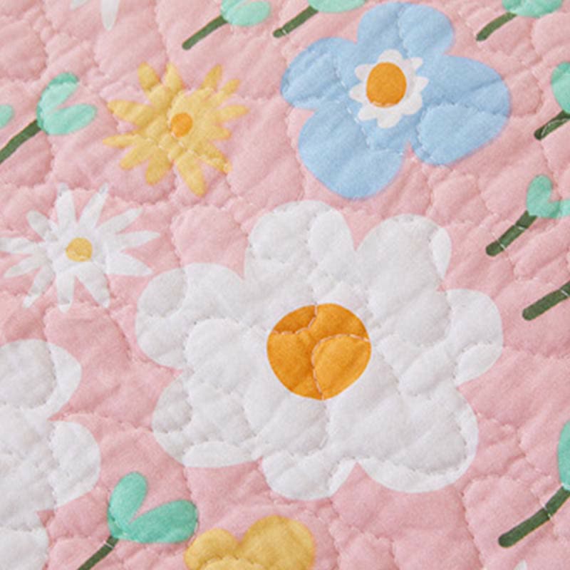 Cotton Country Style Floral Coverlet - image 6