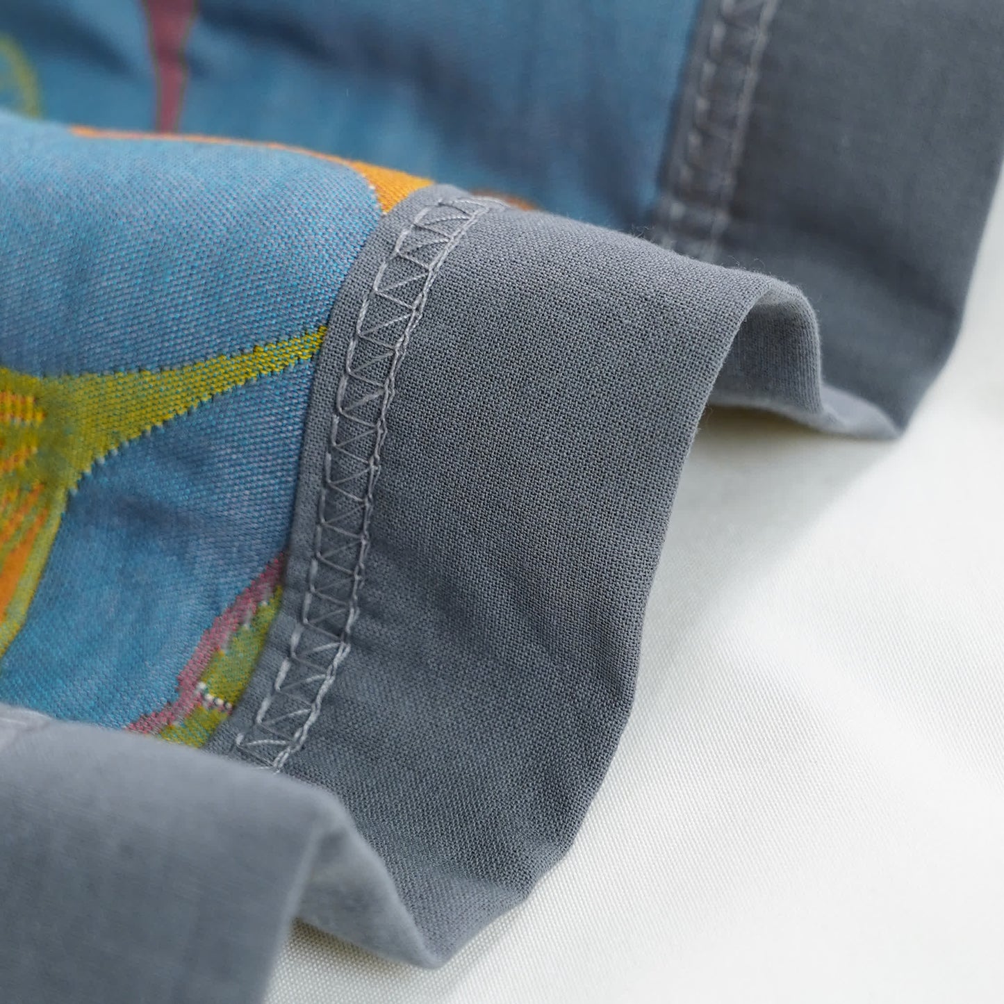 Ginkgo Leaf Pattern Cotton Reversible Quilt - image 9